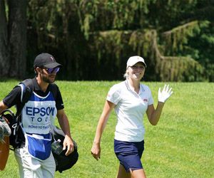 Greta Voelker giving thumbs up